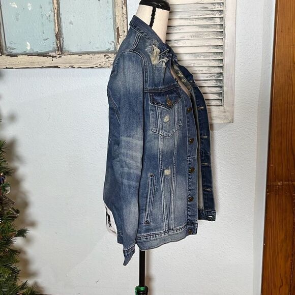 NWT Oversized Jean Jacket by Sandrine Rose Free People Collab - Picture 8 of 13